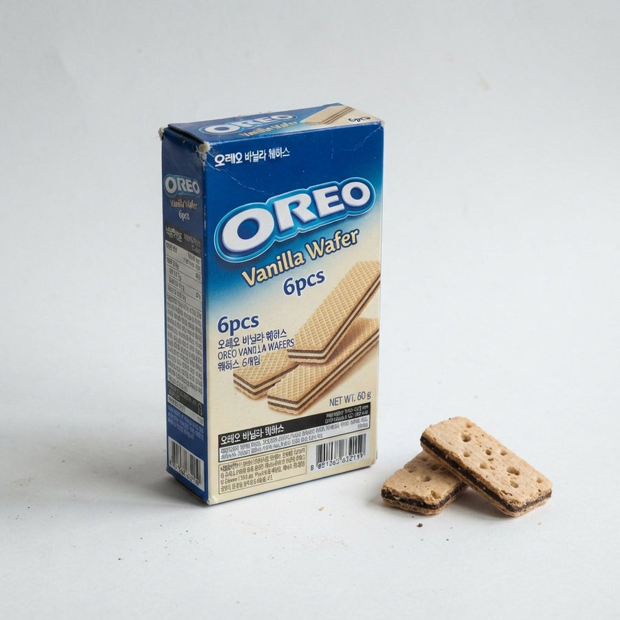 Oreo Vanilla Wafer 6pcs — front of pack at Exotic Snaxx Chicago
