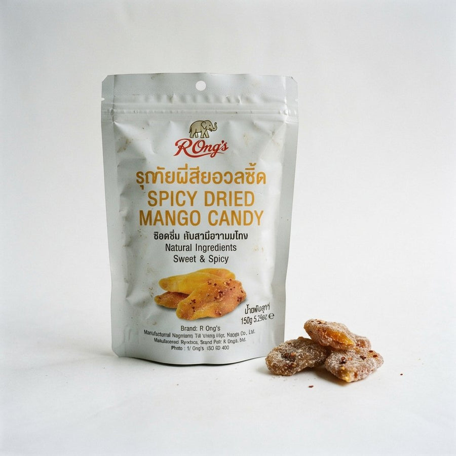 Spicy Dried Mango Candy — front of pack at Exotic Snaxx Chicago