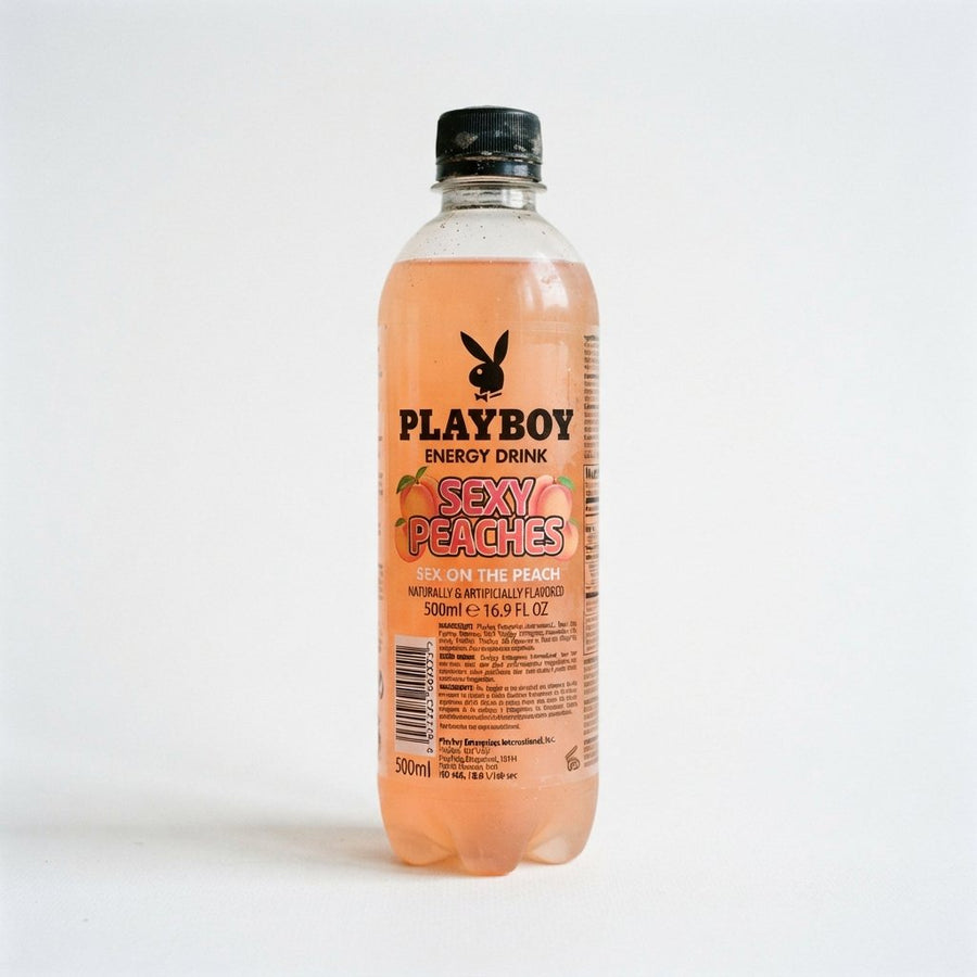 Sexy Peaches Playboy Energy Drink — front of pack at Exotic Snaxx Chicago