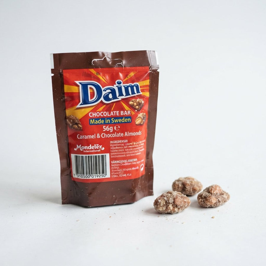 Daim Chocolate Bar 56g Made in Sweden — front of pack at Exotic Snaxx Chicago