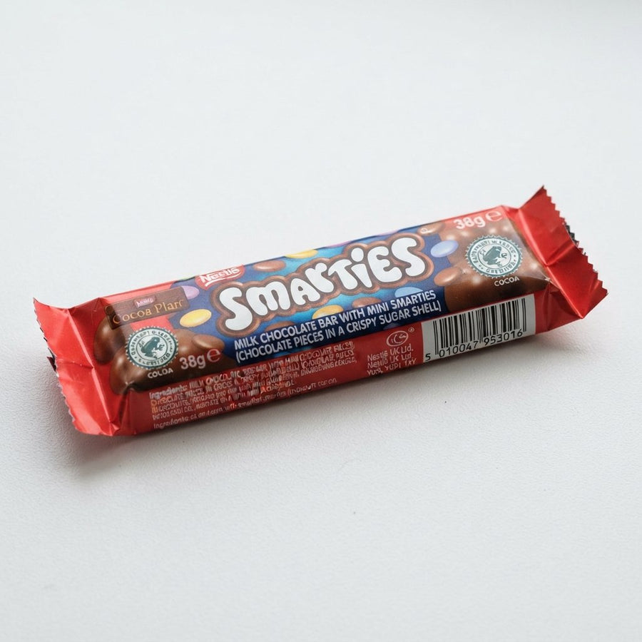 Nestle Smarties(UK) — front of pack at Exotic Snaxx Chicago