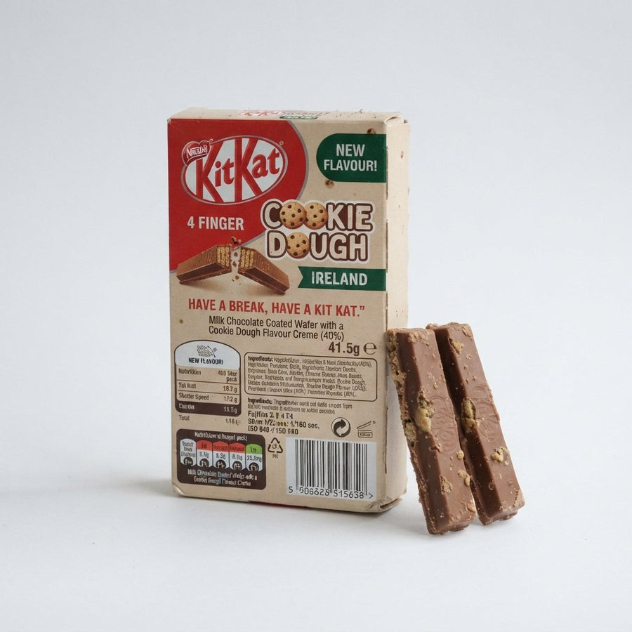 Kit Kat Cookie Dough Ireland — front of pack at Exotic Snaxx Chicago