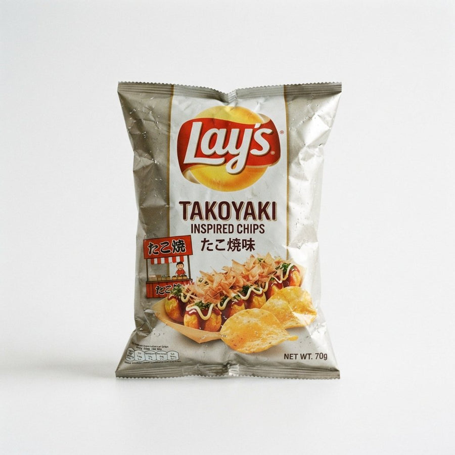 Lays Takoyaki Inspired Chips — front of pack at Exotic Snaxx Chicago