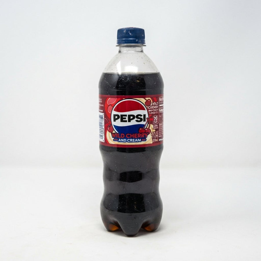 Pepsi Pepsi Wild Cherry and Cream — front of pack at Exotic Snaxx Chicago