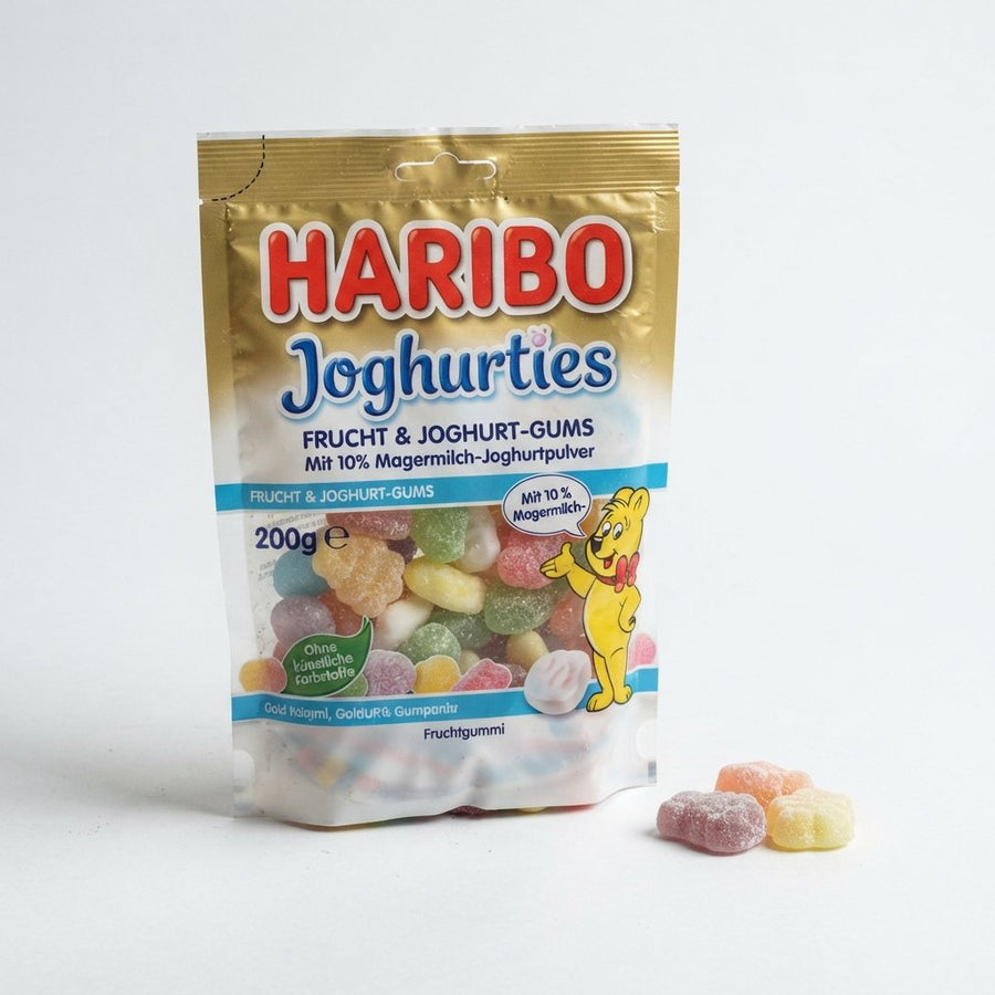 Haribo Joghurties Germany — front of pack at Exotic Snaxx Chicago