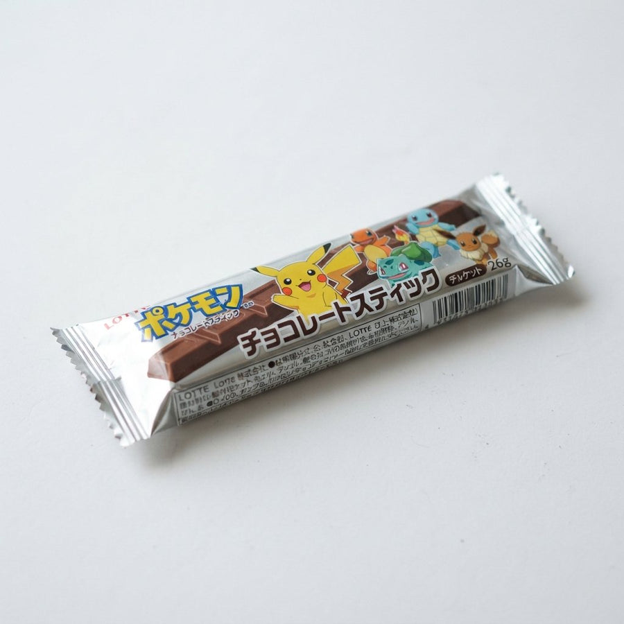pokemon chocolate stick — front of pack at Exotic Snaxx Chicago