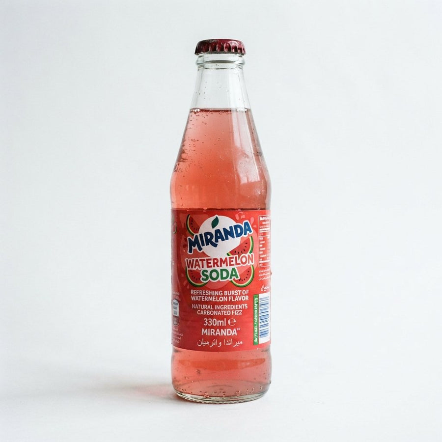 Miranda Watermelon Soda — front of pack at Exotic Snaxx Chicago