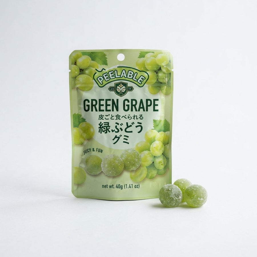 Peelable Green Grape — front of pack at Exotic Snaxx Chicago