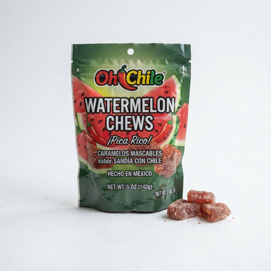Oh Chile Watermelon Chews — front of pack at Exotic Snaxx Chicago