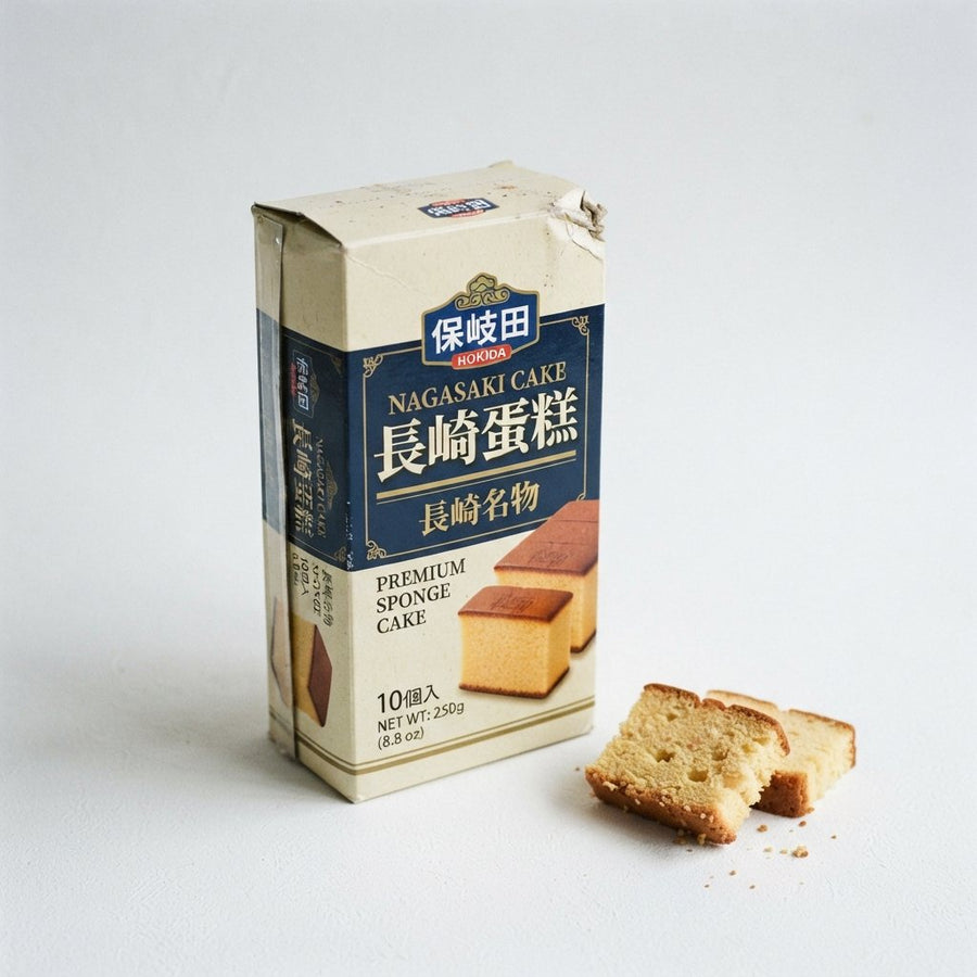 Hokida Nagasaki Cake 10pcs — front of pack at Exotic Snaxx Chicago