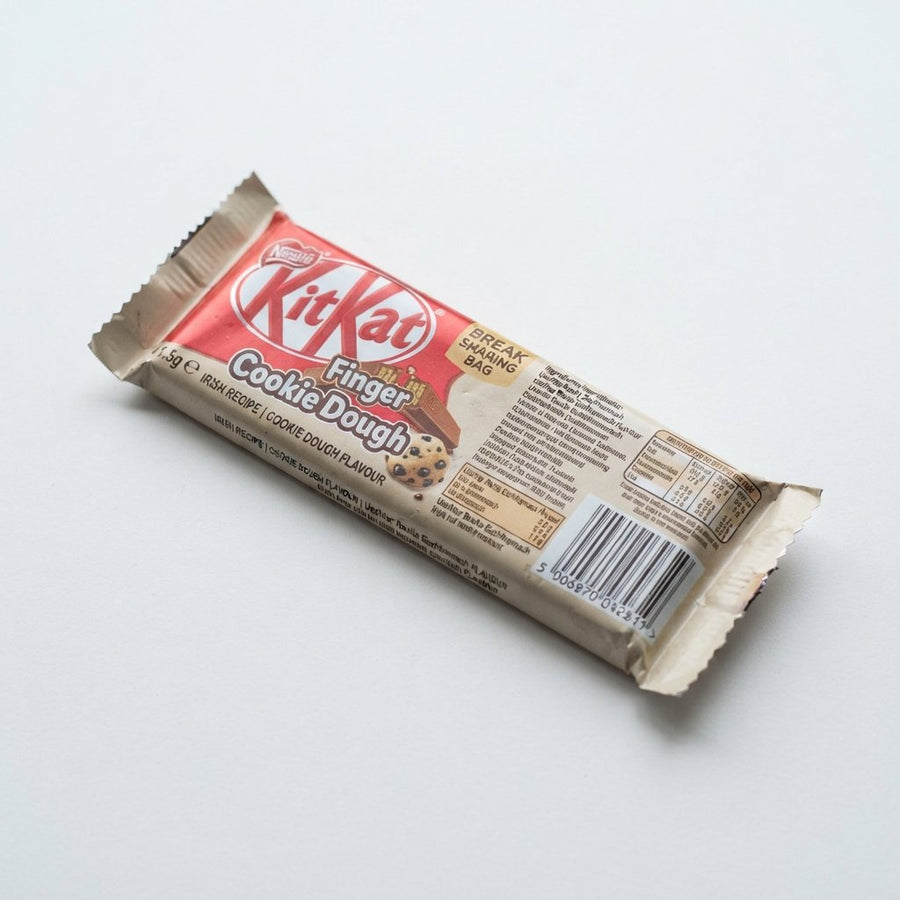 Kit Kat Finger Cookie Dough Ireland — front of pack at Exotic Snaxx Chicago