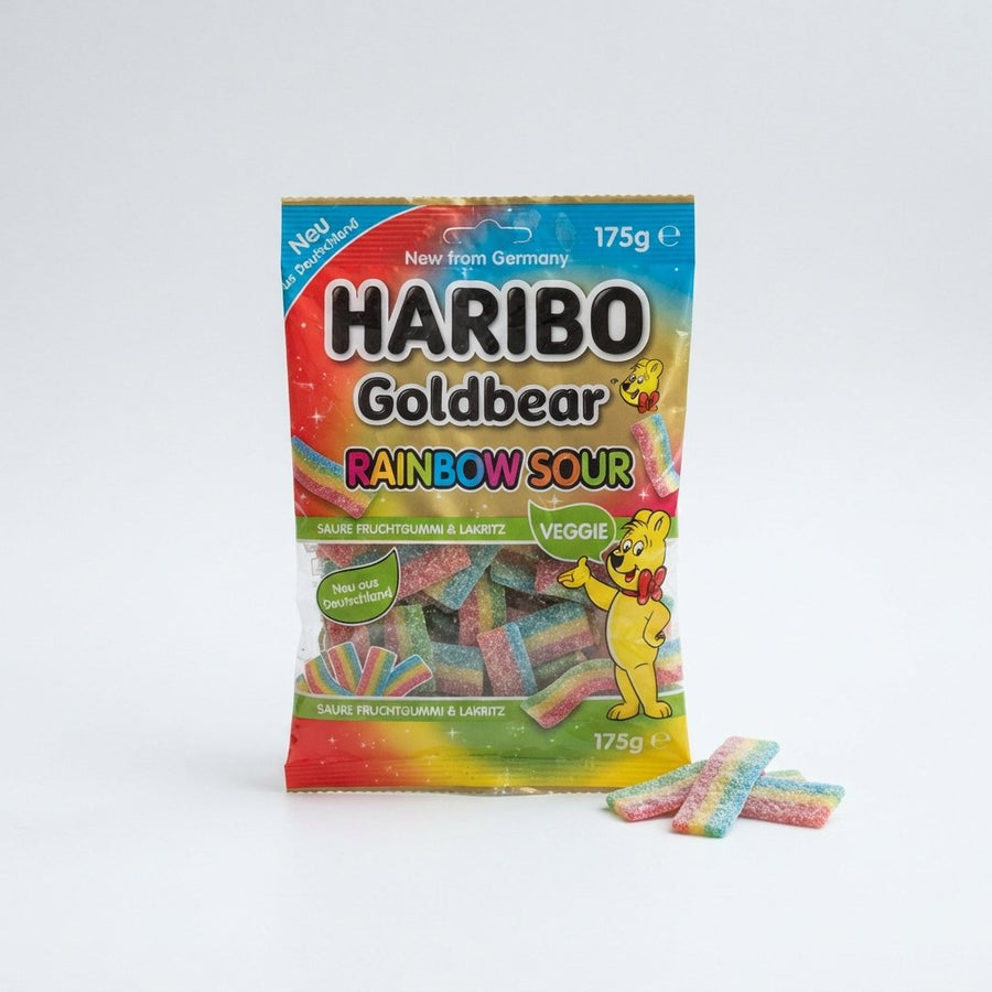 Haribo Rainbow Sour Veggie New from Germany — front of pack at Exotic Snaxx Chicago