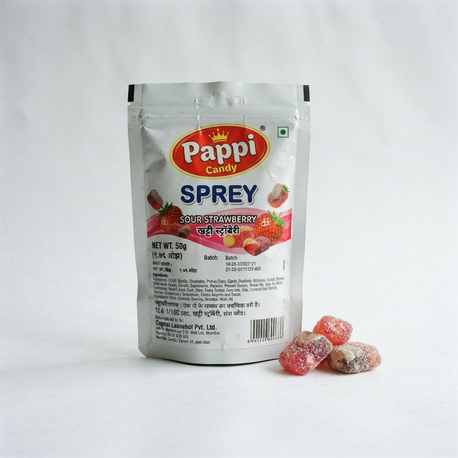 Pappi Candy Sprey — front of pack at Exotic Snaxx Chicago