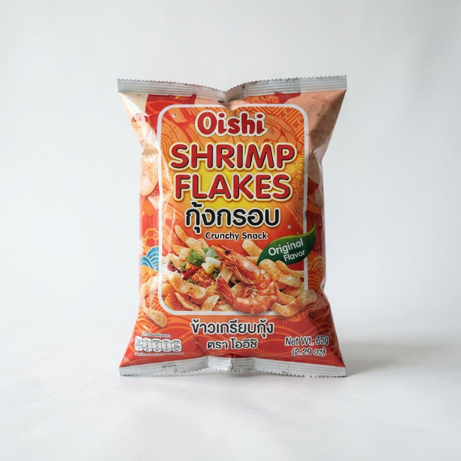 Oishi Shrimp Flakes — front of pack at Exotic Snaxx Chicago