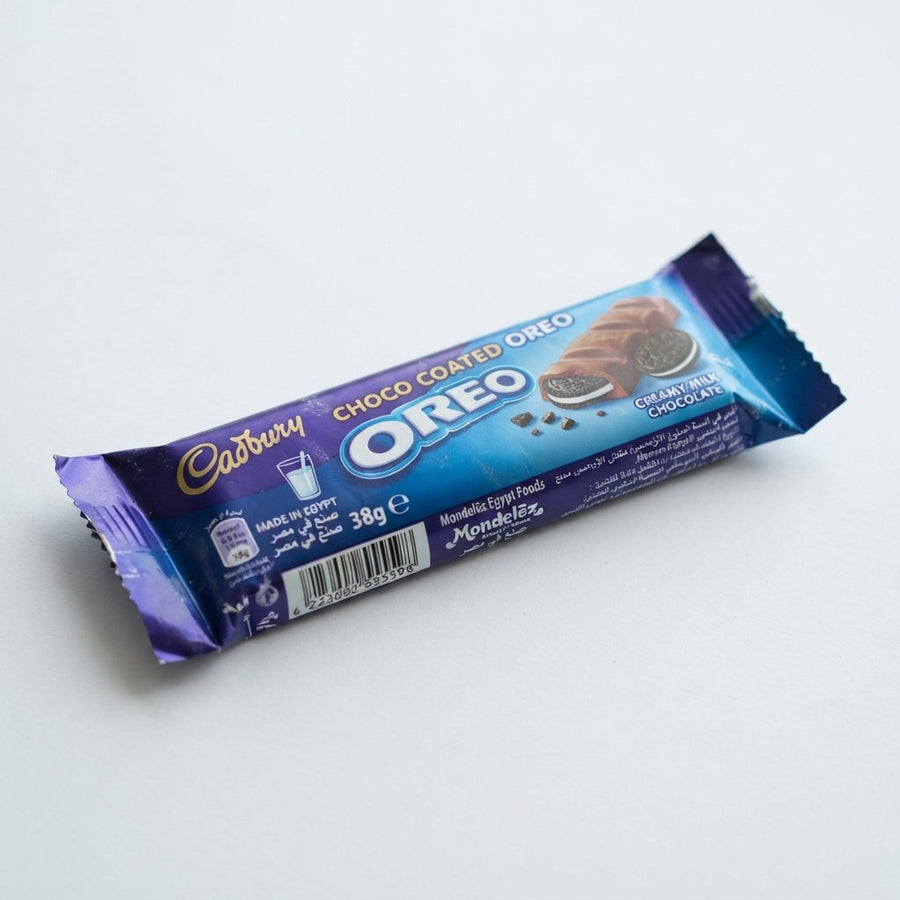 Cadbury Choco Coated Oreo MADE IN EGYPT — front of pack at Exotic Snaxx Chicago