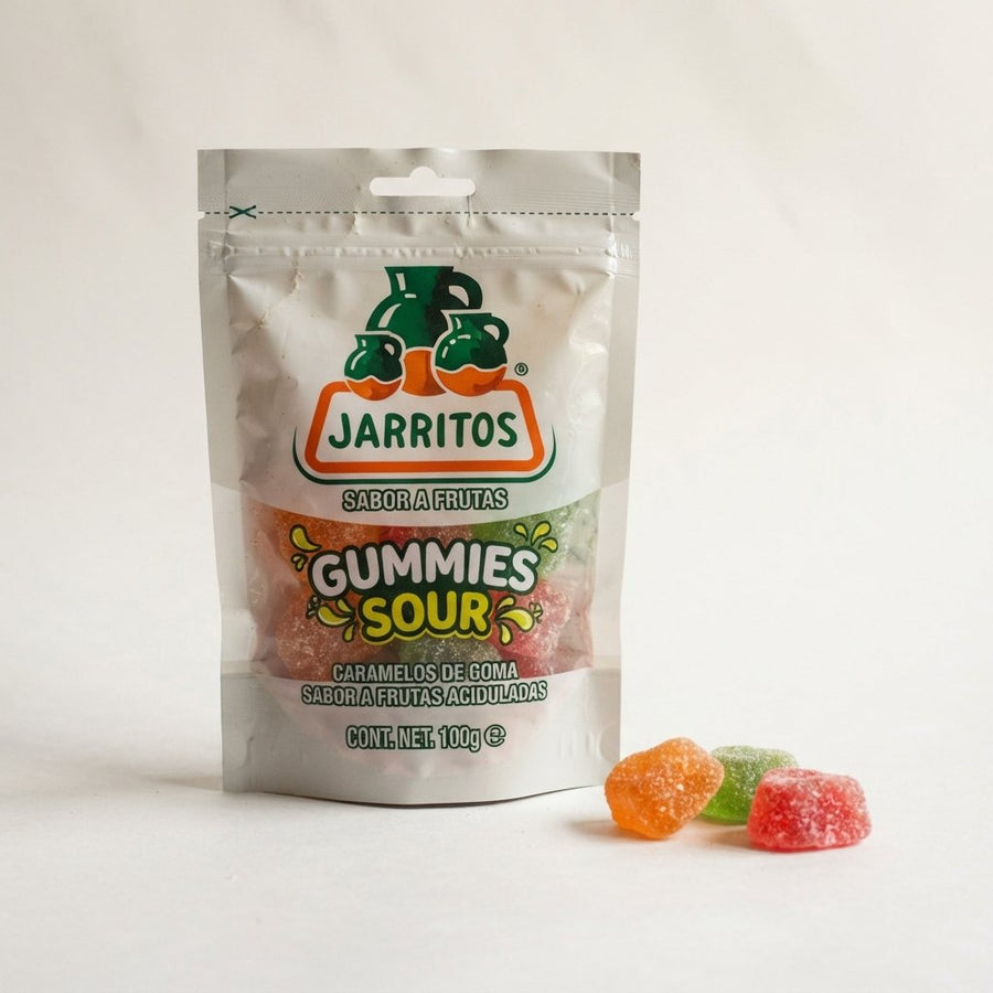 Jarritos Gummies Sour — front of pack at Exotic Snaxx Chicago