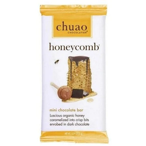 Chuao Chocolatier Mini Honeycomb Chocolate Bar — front of pack at Exotic Snaxx Chicago