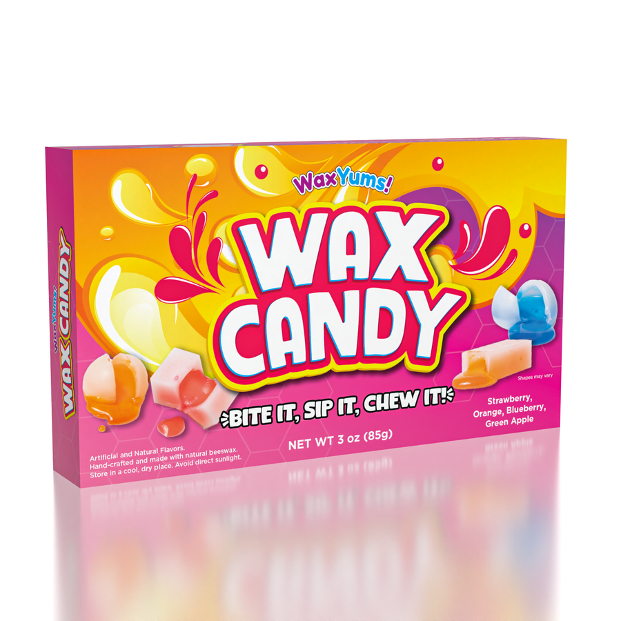 WaxYums!™ – TikTok Viral Wax Candy with Fruity Center 3 oz — front of pack at Exotic Snaxx Chicago