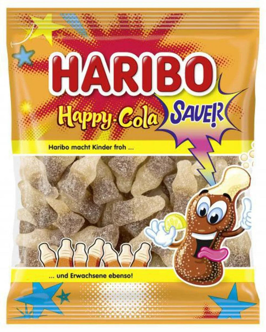 Haribo Candy | Haribo Happy Cola Sour Austria — front of pack at Exotic Snaxx Chicago
