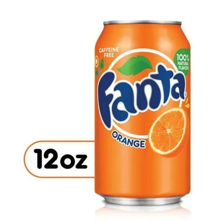 Fanta Orange Fruit Soda Pop — front of pack at Exotic Snaxx Chicago