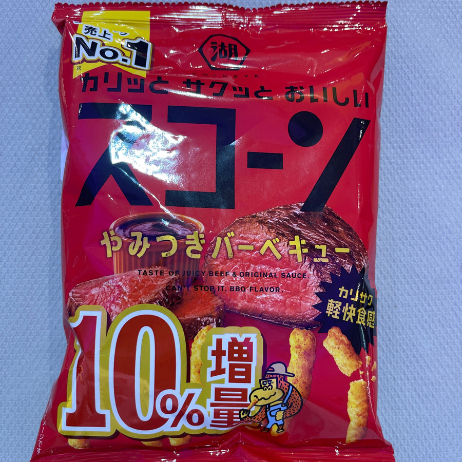 Koikeya Scone – Japanese BBQ Flavor — front of pack at Exotic Snaxx Chicago