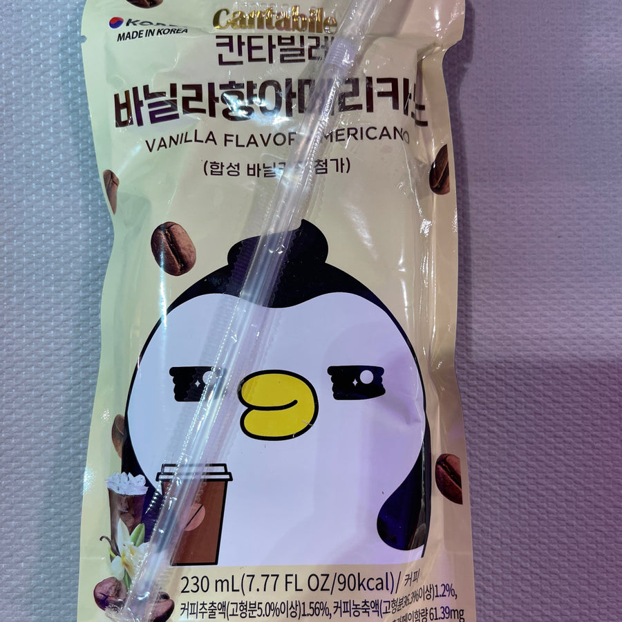 CantaBile Vanilla Americano ( Korea ) — front of pack at Exotic Snaxx Chicago