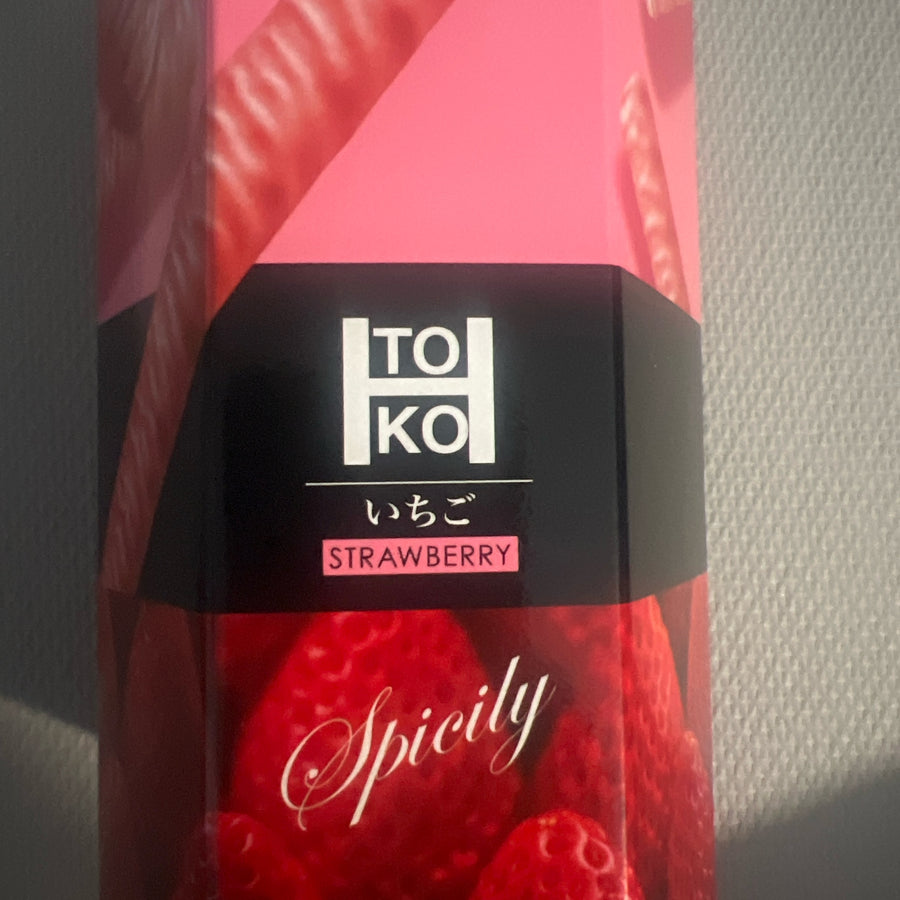 Toko Strawberry Flavor Chocolate Rolls (Taiwan) — front of pack at Exotic Snaxx Chicago