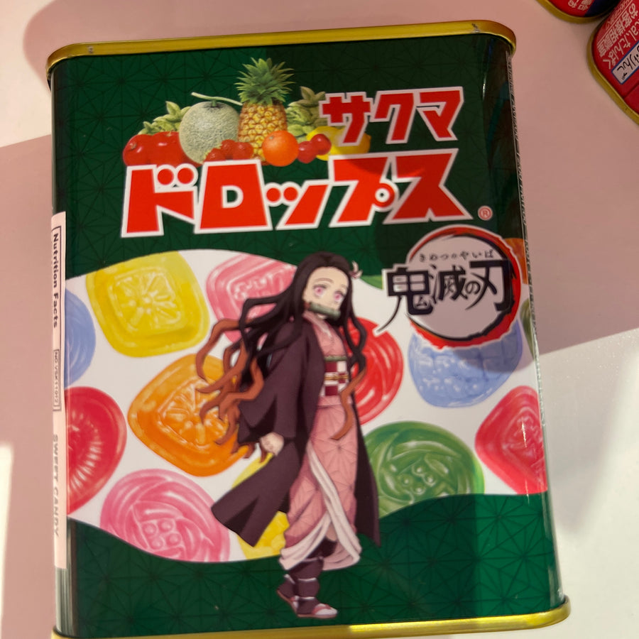 Sakuma Drops Demon Slayer Edition (Japan) — front of pack at Exotic Snaxx Chicago