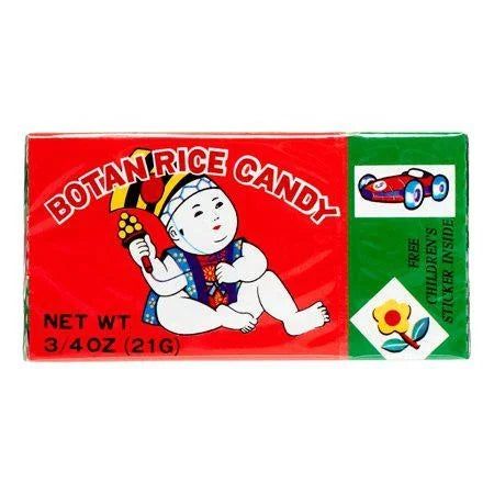 Botan Rice Candy with Edible Inner Wrapper Made in Japan — front of pack at Exotic Snaxx Chicago