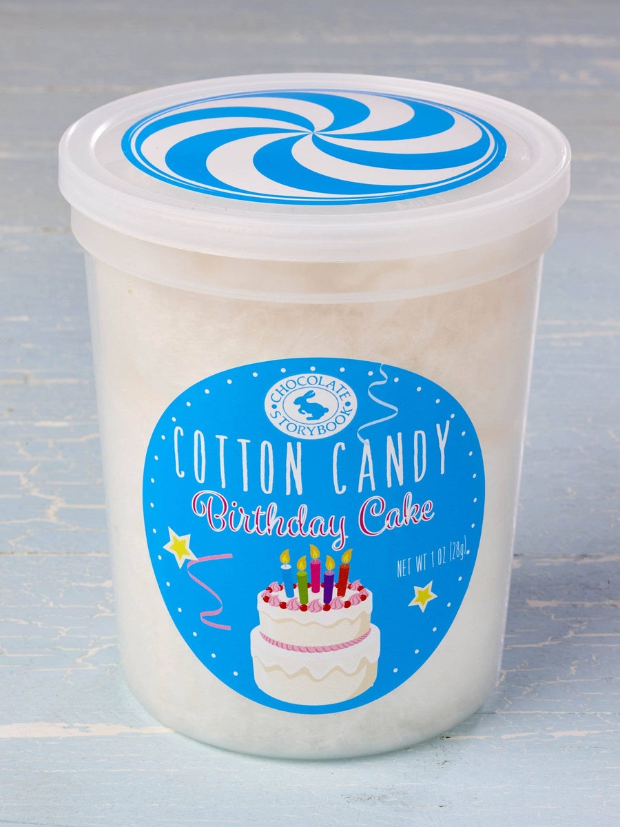 Birthday Cake Cotton Candy — front of pack at Exotic Snaxx Chicago