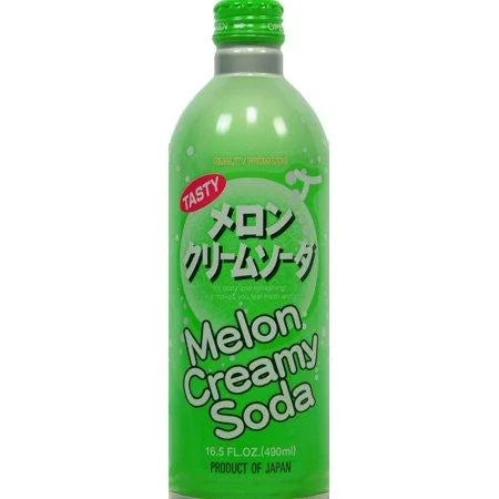UCC Melon Cream Soda Japan — front of pack at Exotic Snaxx Chicago