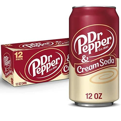 Dr Pepper & Cream Soda oz — front of pack at Exotic Snaxx Chicago
