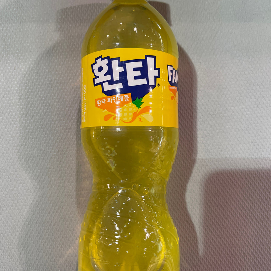 Fanta Pineapple Product Of Korea — front of pack at Exotic Snaxx Chicago