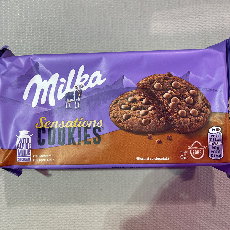 Milka Sensation Cookies — front of pack at Exotic Snaxx Chicago
