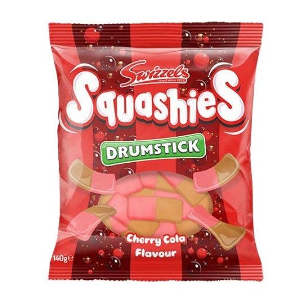 Limited Import - UK Swizzles Squashies - Cherry Cola (UK) — front of pack at Exotic Snaxx Chicago