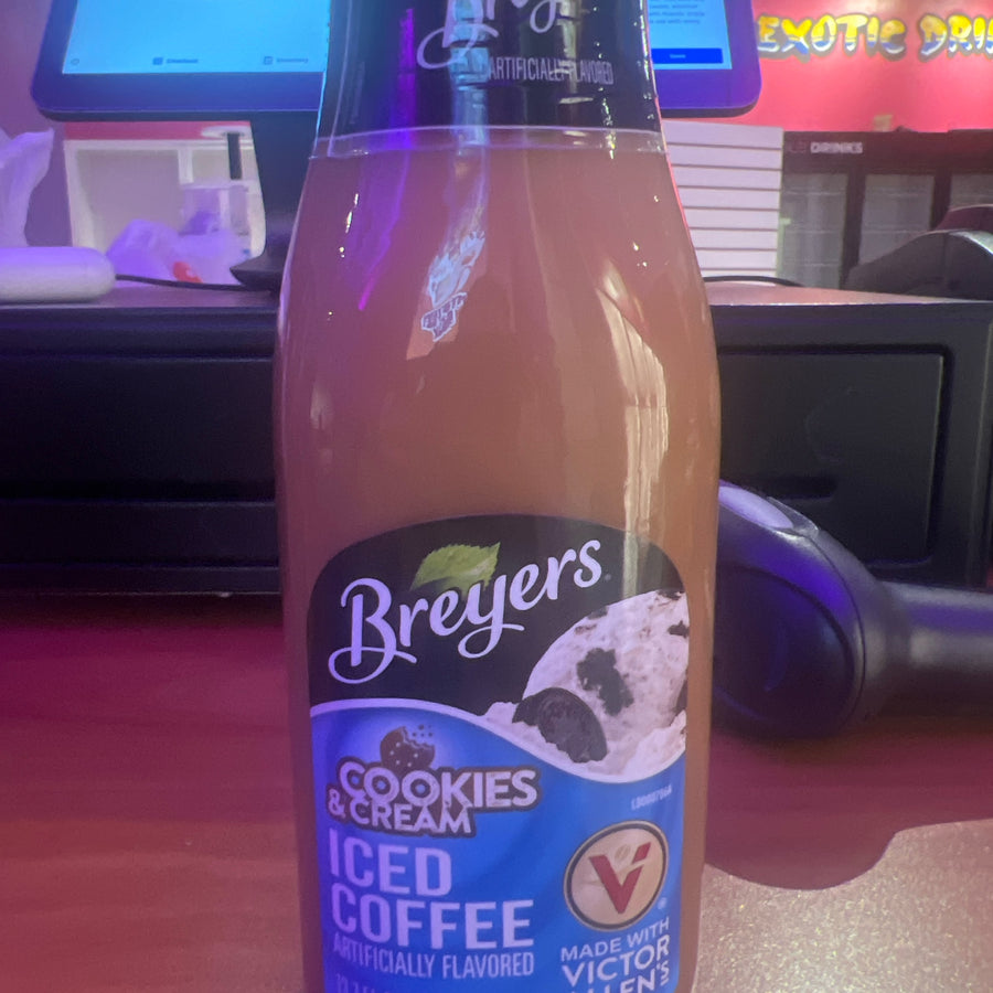 Breyers Cookies & Cream Iced Coffee (by Victor Allen’s) — front of pack at Exotic Snaxx Chicago
