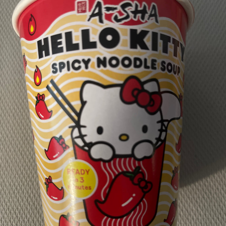 Hello Kitty Spicy Noodle Soup (Vietnam) — front of pack at Exotic Snaxx Chicago