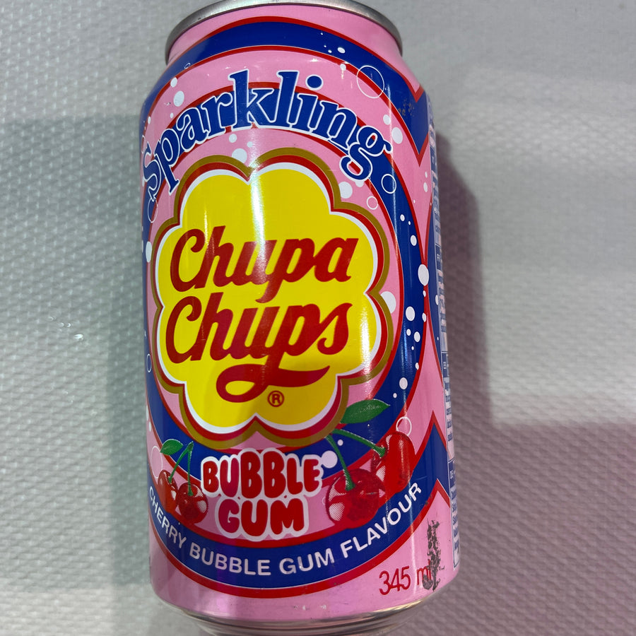 Chips Chups Cherry Bubble Gum ( Korea ) — front of pack at Exotic Snaxx Chicago