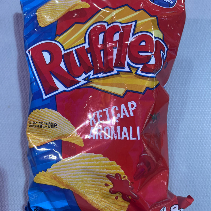 Ruffles Ketchup (Turkey) — front of pack at Exotic Snaxx Chicago