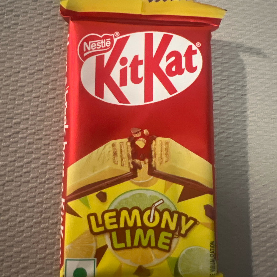 Kit kat lemon lime — front of pack at Exotic Snaxx Chicago