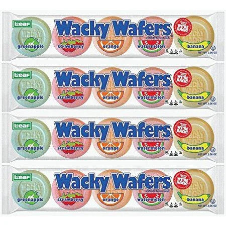 Wacky Wafers - 4 Count — front of pack at Exotic Snaxx Chicago