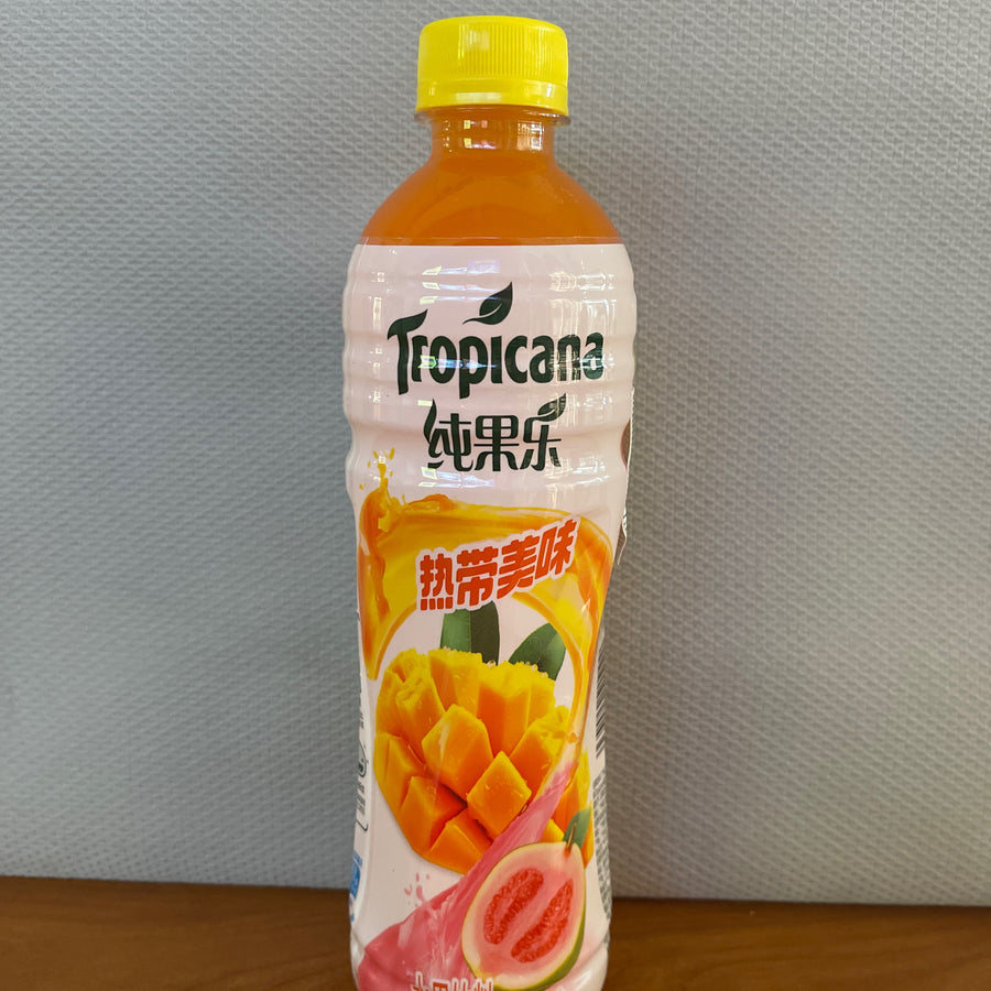 ropicana Mango Guava Juice Drink (China) — front of pack at Exotic Snaxx Chicago