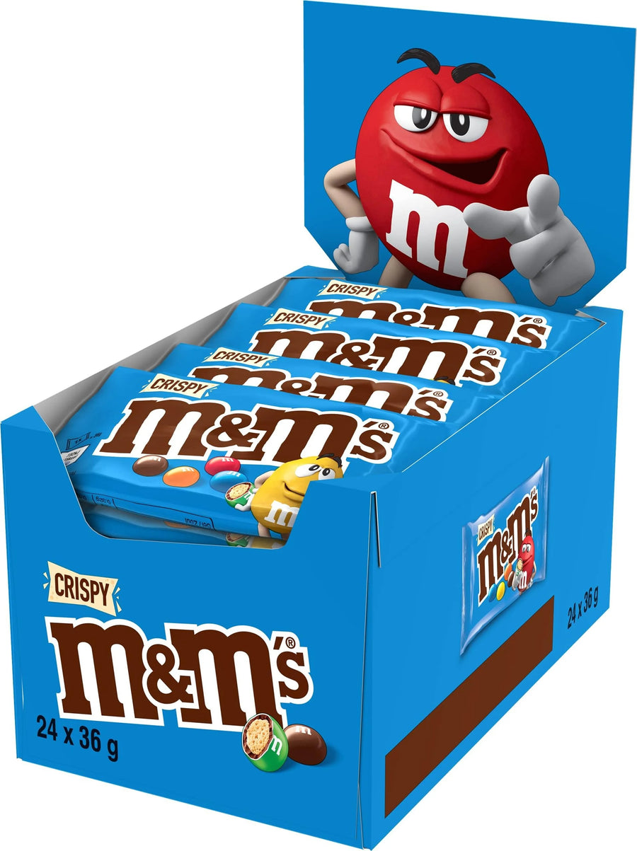 M&M's Crisp Made in United Kingdom — front of pack at Exotic Snaxx Chicago