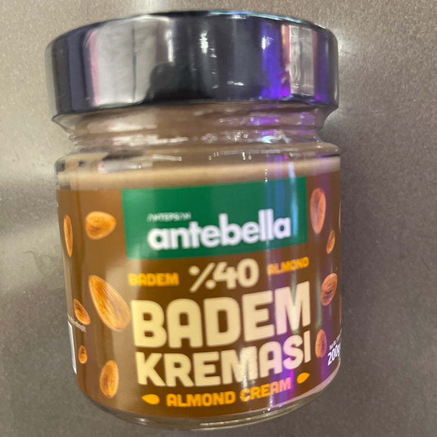 Antebella Almond Cream – 40% Almond (Turkey) — front of pack at Exotic Snaxx Chicago