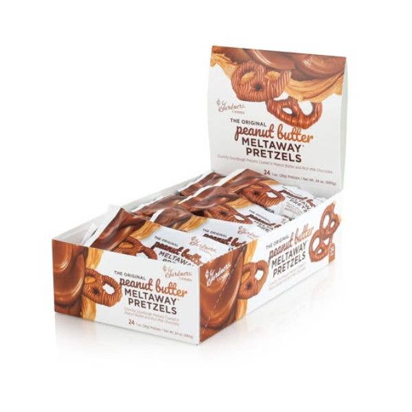 Gardners Peanut Butter Meltaway Pretzel 1oz, — front of pack at Exotic Snaxx Chicago