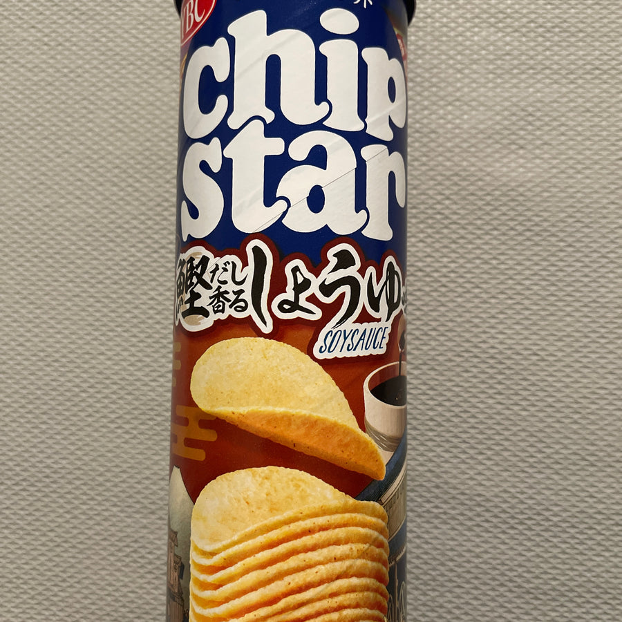 YBC Chip Star Soy Sauce Flavor Potato Chips (Japan) — front of pack at Exotic Snaxx Chicago