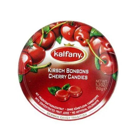 Kalfany Sour Cherry Candy Made in Germany — front of pack at Exotic Snaxx Chicago