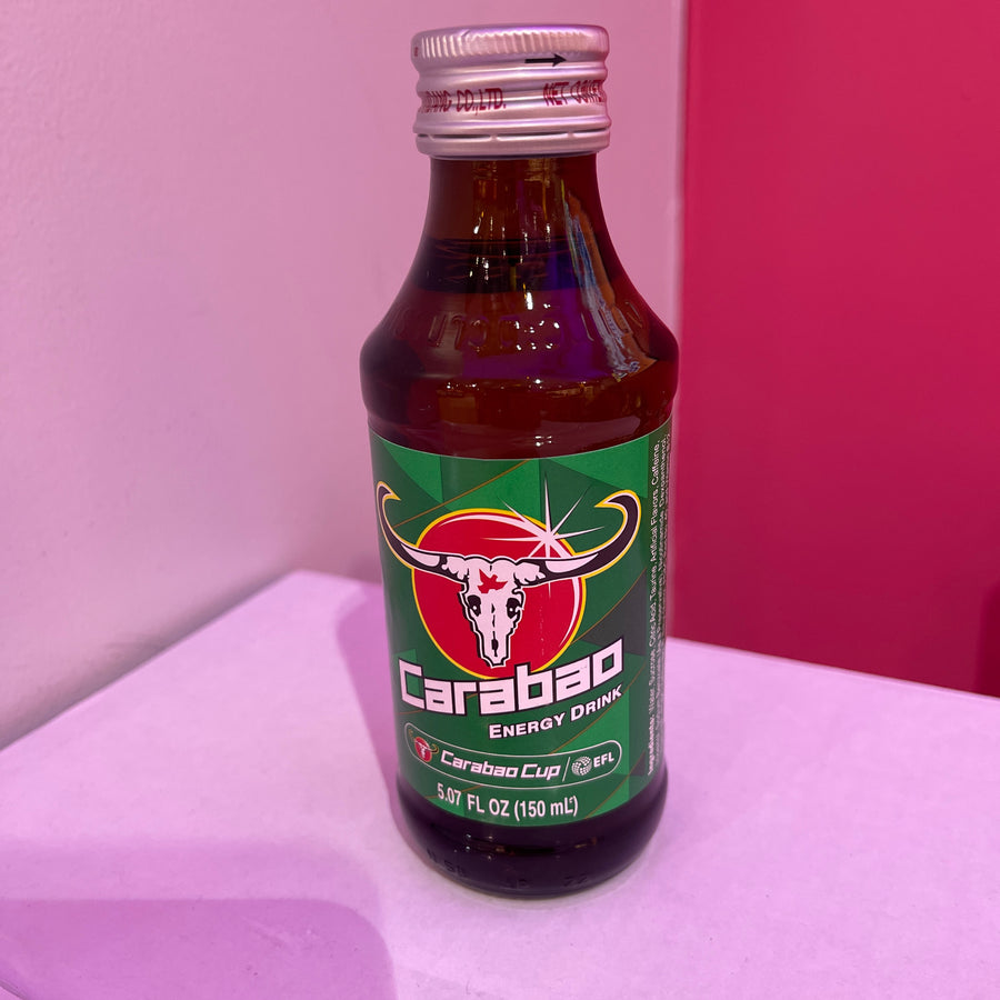 Carabao Energy Drink ( Thailand) — front of pack at Exotic Snaxx Chicago