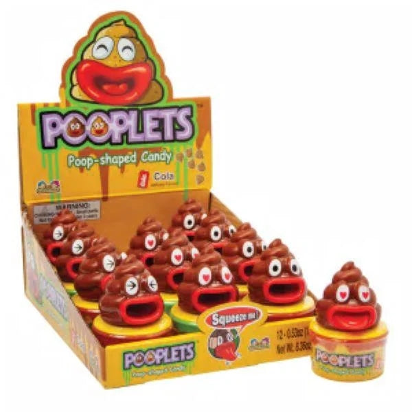 Pooplets Poop Emoji with Candy — front of pack at Exotic Snaxx Chicago