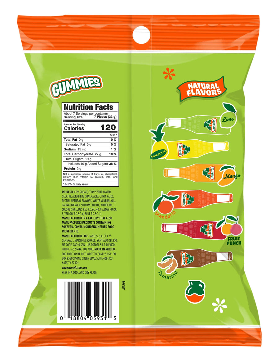 Jarritos Gummies 8oz — front of pack at Exotic Snaxx Chicago